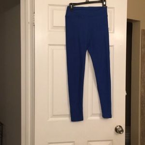 Blue lularoe leggings os